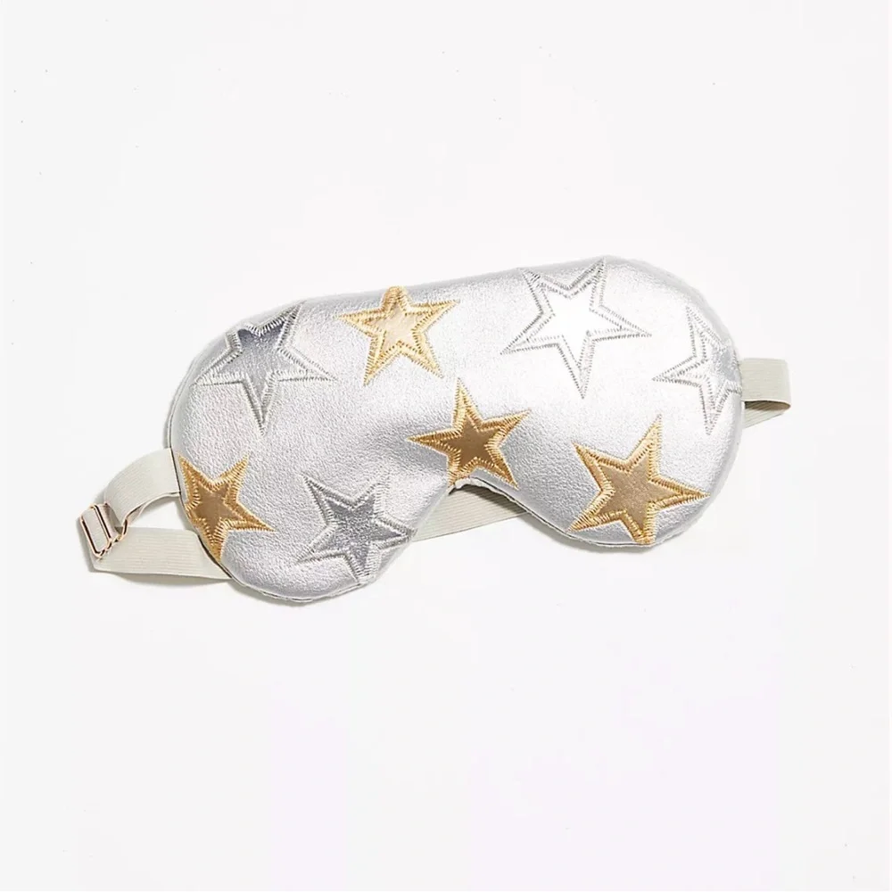 Free People Starry Eye Mask silver NWT